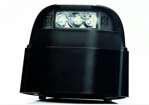 FRISTOM 12V-24V PLAKA LAMBASI LED YM UZUN (SİYAH) E9