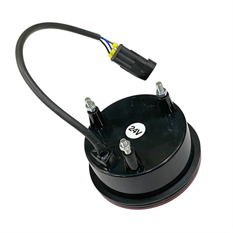 24V PARK-STOP LAMBASI YUVARLAK (LEDLİ KIRMIZI) (98 MM)