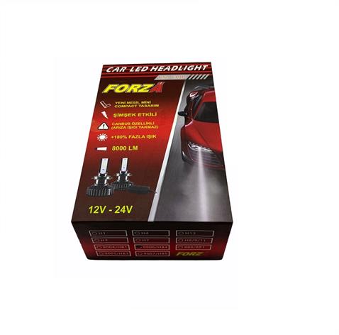 12V-24V HB4 9006 CSP LED XENON FAR AMPUL SETİ 55W 6500K 8000 LÜMEN CANBUS