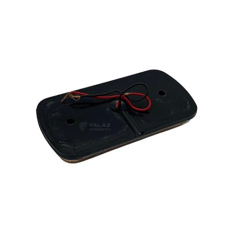 12V-24V X LAMBA SİDE MARKER (NEON LEDLİ) KABLOLU SARI (OVAL)