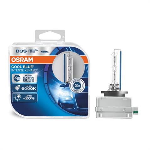 OSRAM XENON AMPUL D3S 35W 6000K COOL BLUE INTENSE (BEYAZ IŞIK) (2 AD)