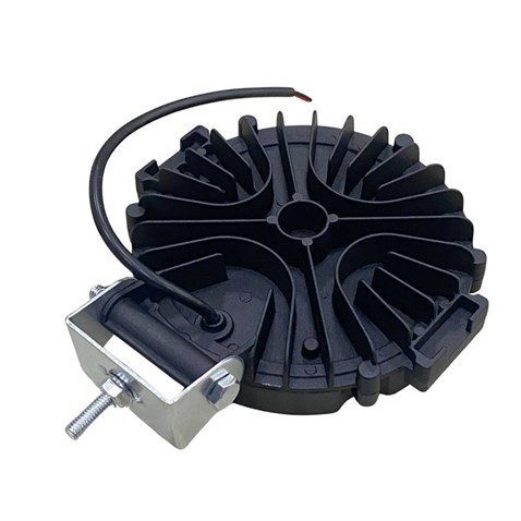 12V-36V LED LAMBA OFF-ROAD 51W (17 LEDLİ) (YUVARLAK) (SİYAH) (155*155 MM)