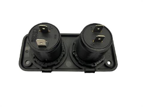 12V-24V TELEFON ŞARJ CİHAZI (ÇAKMAK GİRİŞLİ) (2 X USB GİRİŞLİ) SİYAH MARİN