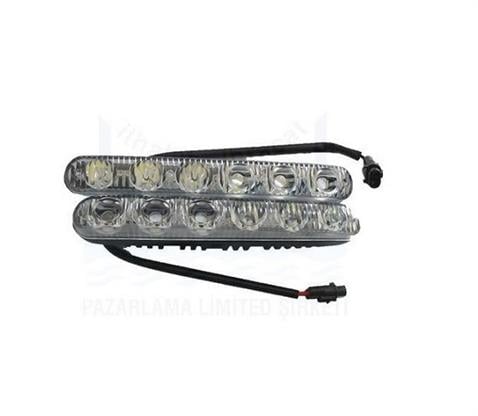 CAR-EK 12V GÜNDÜZ SÜRÜŞ LAMBASI 8-LEDLİ 2 CM X 16 CM (2 AD)