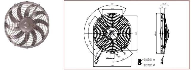 KORMAS 12V FAN MOTORU EMİCİ AKSİYEL 11 