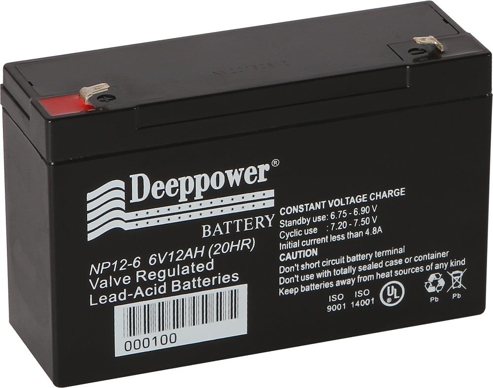 DEEPPOWER 6V 12 AH AKÜ KURU TİP (151*50*94) (1.7 KG)