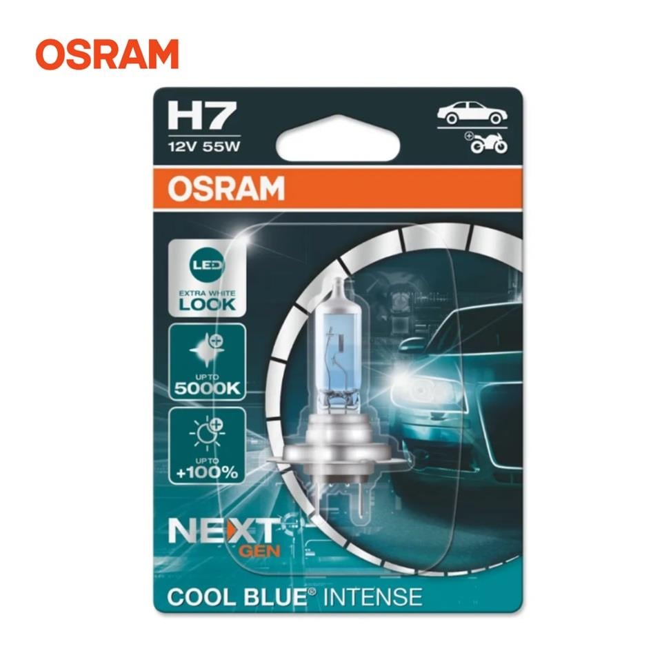 OSRAM 12V H7 AMPUL 55W 5000K COOL BLUE INTENSE (BEYAZ IŞIK)