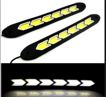 12V GÜNDÜZ SÜRÜŞ LEDİ SİLİKONLU (COB LED) (30 MM X 179 MM) (2 AD)