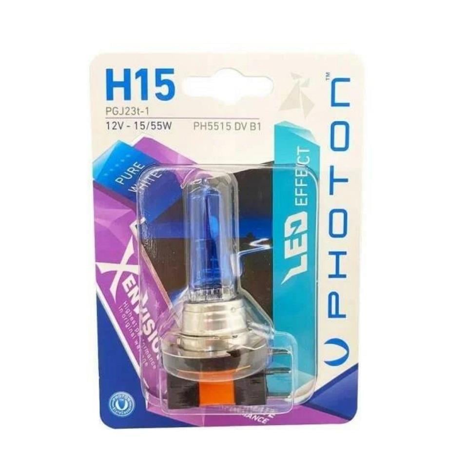 PHOTON 12V H15 AMPUL 15/55W DIAMOND VISION 5000K 