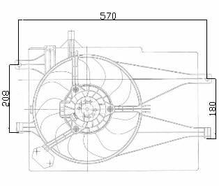 KALE 12V FAN MOTORU DAVLUMBAZLI FIAT PALIO/ALBEA 1.2 2001 > (KLİMASIZ)