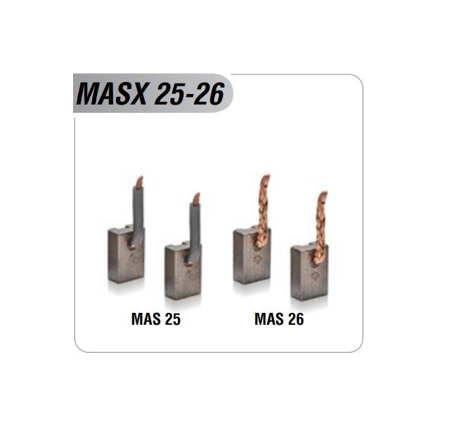 MEGA 12V MARŞ KÖMÜRÜ MAKO TİPİ MASX-25/26 (4 AD)