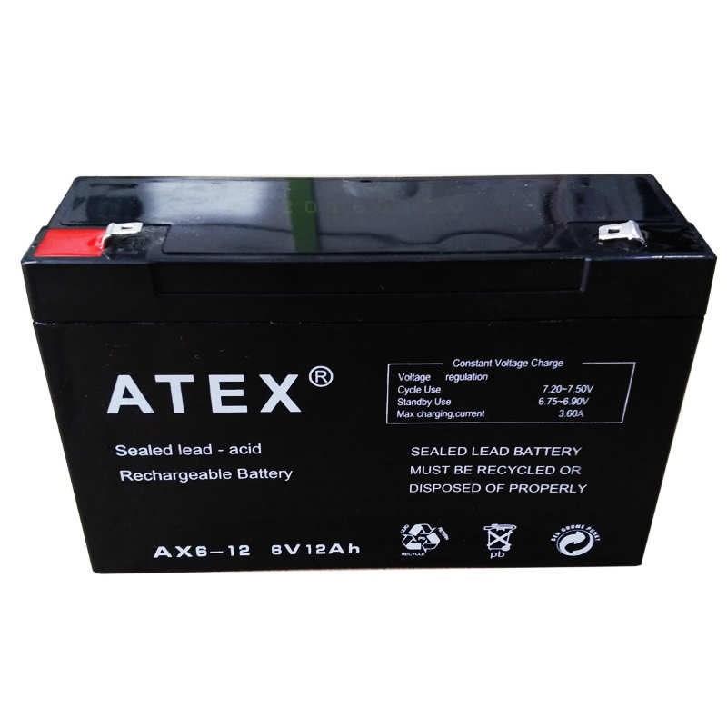 ATEX 6V 12 AH AKÜ KURU TİP (150*50*94) (1.65 KG)