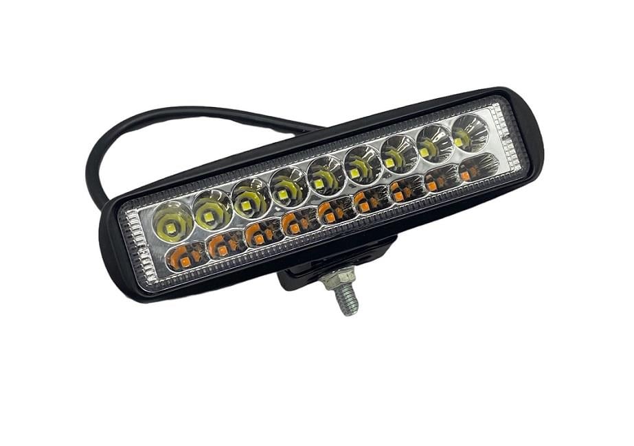 12V-30V LED BAR OFF-ROAD BEYAZ-SARI (18 X 1.5W) (157*42 MM)