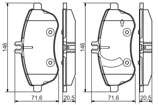 BOSCH ÖN FREN BALATASI MERCEDES C SERİSİ/E SERİSİ