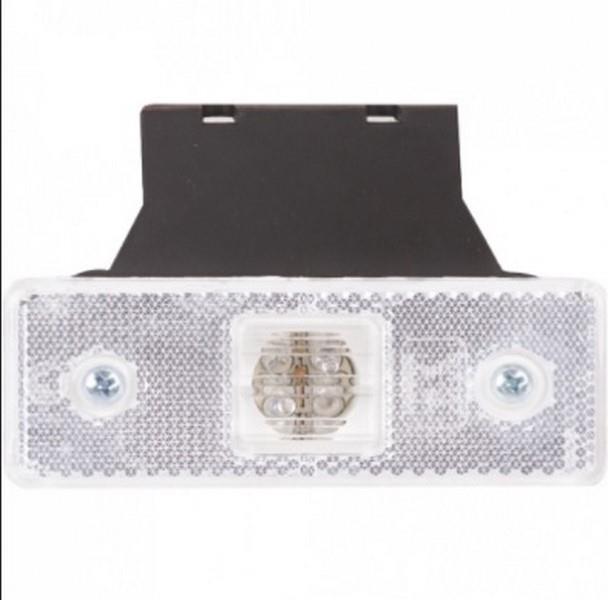 24V YAN SİNYAL LAMBASI DORSE SİDE MARKER (4 LEDLİ) BEYAZ