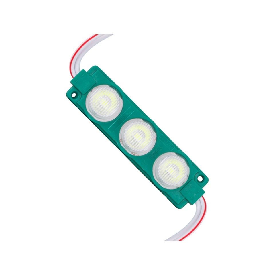12V PARMAK LAMBA 3-LEDLİ (MERCEKLİ) YEŞİL (74*20 MM)