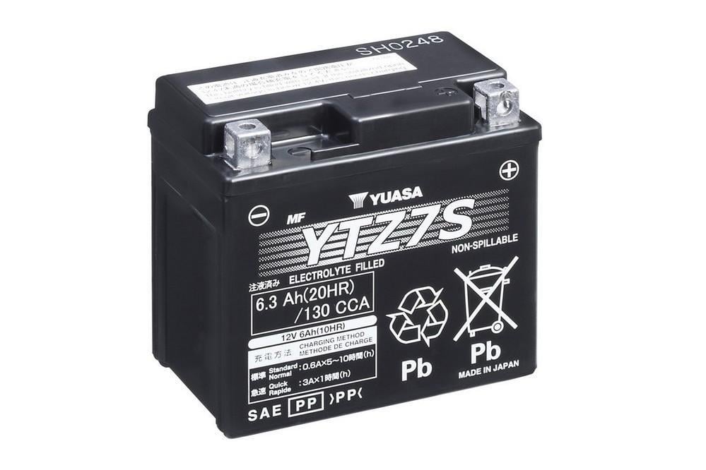 YUASA 12V 6 AH MOTOSİKLET AKÜSÜ 130 A (EN) (113*70*105) (YTZ7S)