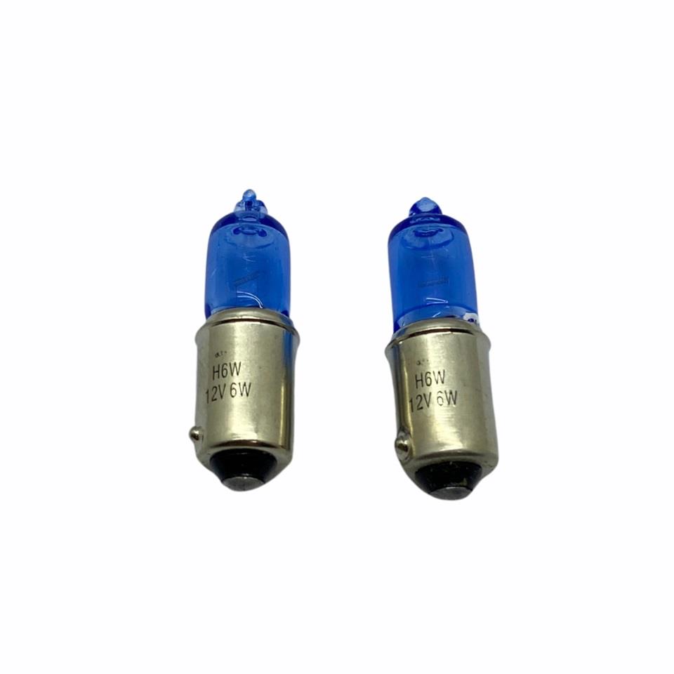 12V H6 AMPUL 6W BEYAZ IŞIK 5000K (2 AD)