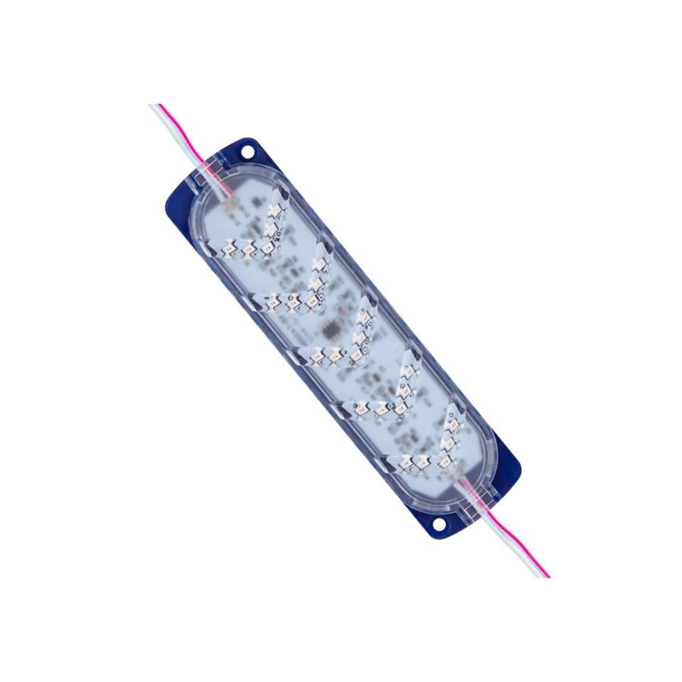 12V ÇAKAR LAMBA LEDLİ (OK İŞARETLİ) (MAVİ) KABLOLU (142*37 MM)
