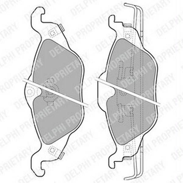 DELPHI ÖN FREN BALATASI OPEL ASTRA G / OPEL ZAFIRA (1998-2010)