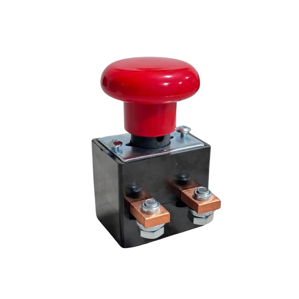 96V ELEKTRİKLİ ACİL STOP BUTONU 250 A İTMELİ-ÇEKMELİ
