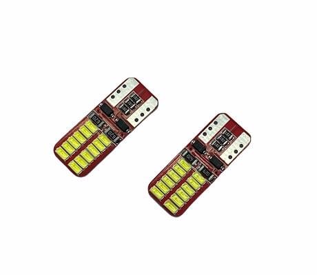12V DİPSİZ AMPUL T10 (24 LEDLİ) BEYAZ (ARIZA IŞIĞI YAKMAZ)  (2 AD)