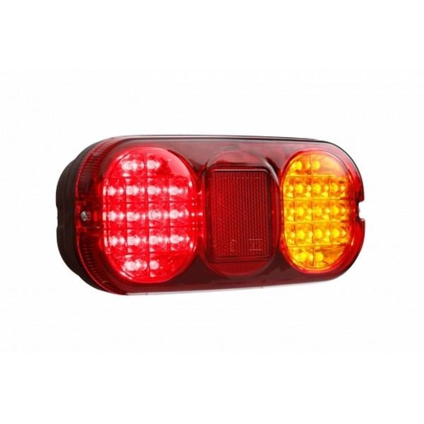 12V STOP LAMBASI (LEDLİ) (SOKETLİ) (200*92*59 MM) İŞ MAKİNASI