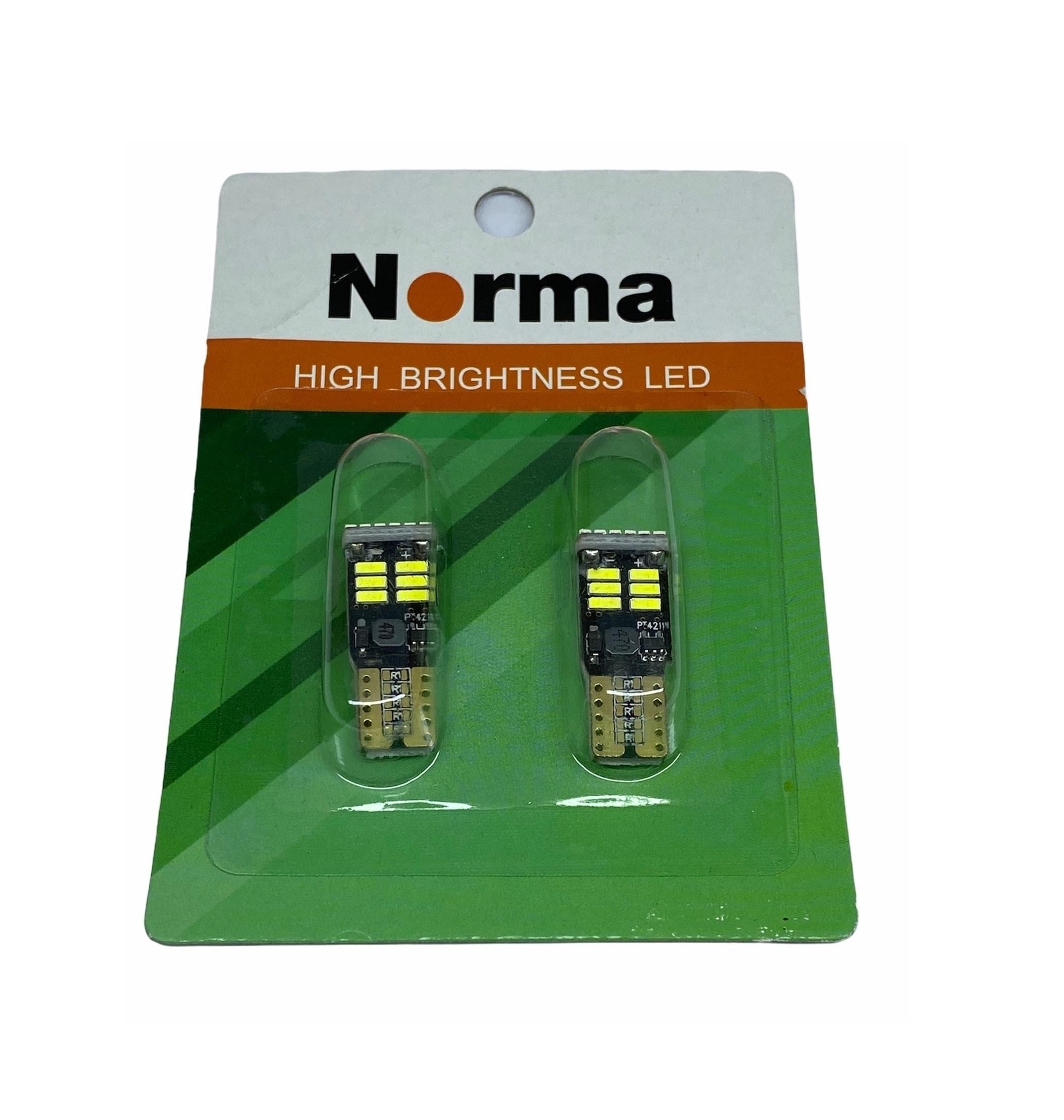 12V DİPSİZ AMPUL T10 (18 LEDLİ) BEYAZ CB (2 AD)