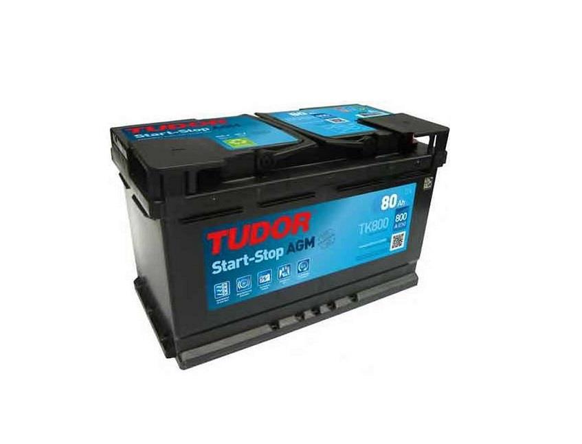 TUDOR 12V 80 AH AKÜ AGM 800 A (EN) (START-STOP) (315*175*190)
