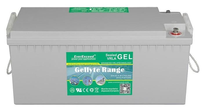 EVEREXCEED 12V 200 AH JEL AKÜ (550*220*248) (56 KG)