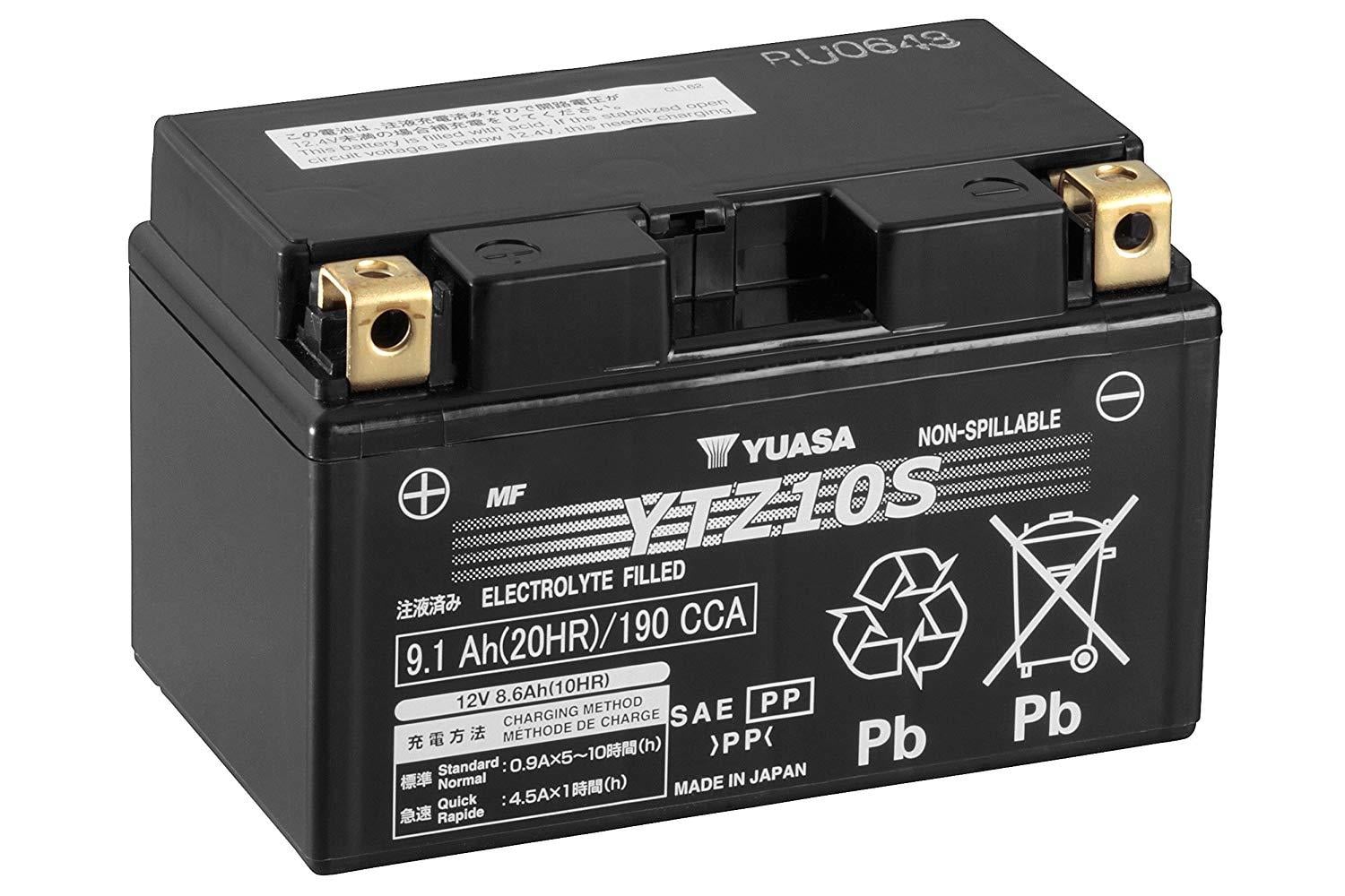 YUASA YTZ10S YUASA 12V 9.1 AH MOTOSİKLET AKÜSÜ 190 A (EN) (150*87