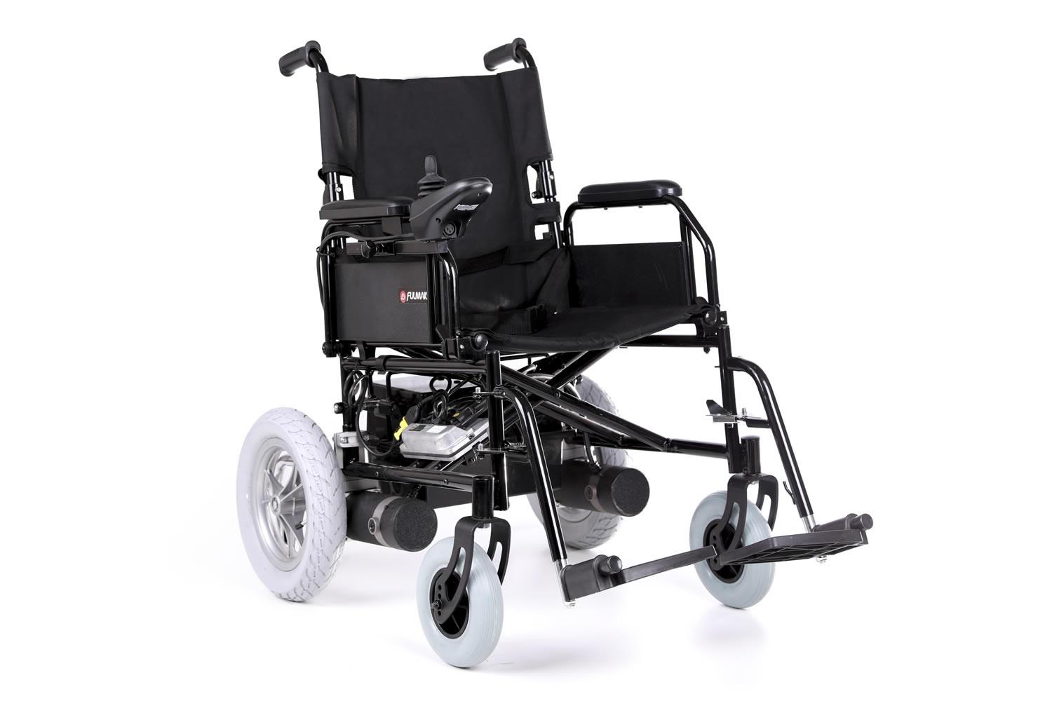 AKÜLÜ TEKERLEKLI SANDALYE (SİYAH) (2 X 26 AH AKÜLÜ) (ENGELLİ ARACI)