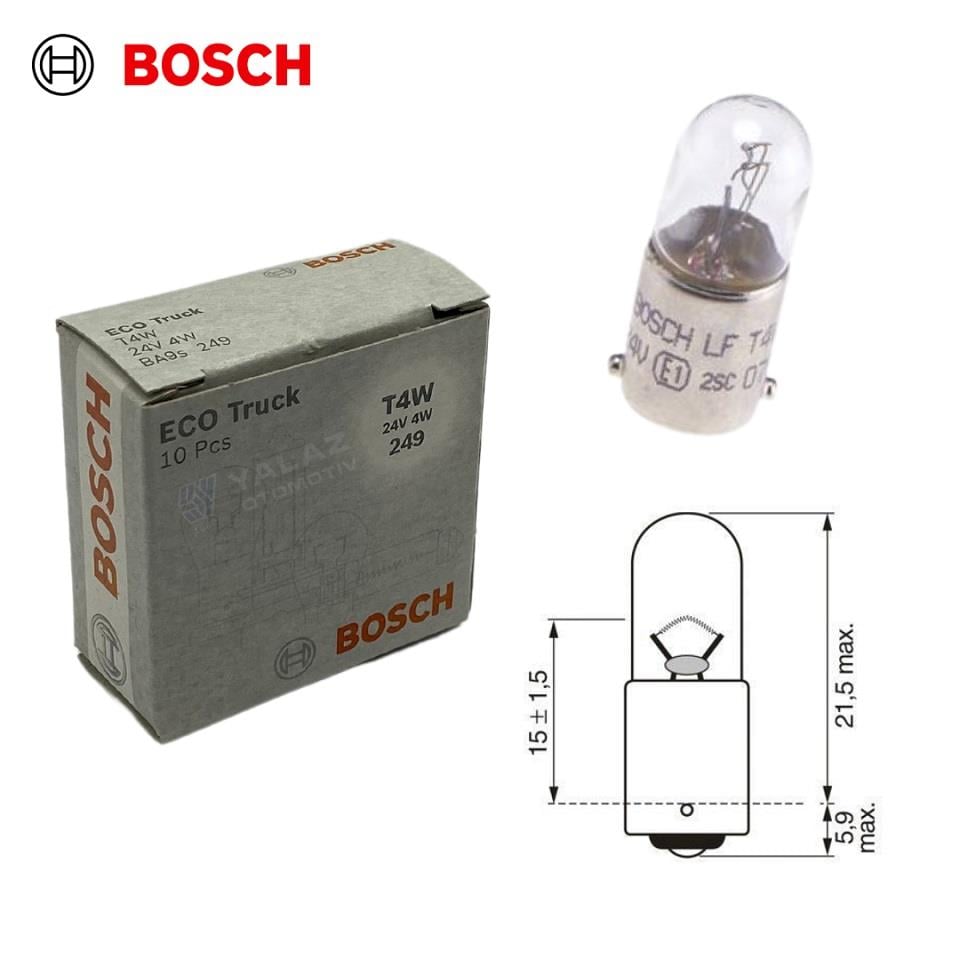 BOSCH 24V 53 AMPUL 4W BA9s (10 ADET)