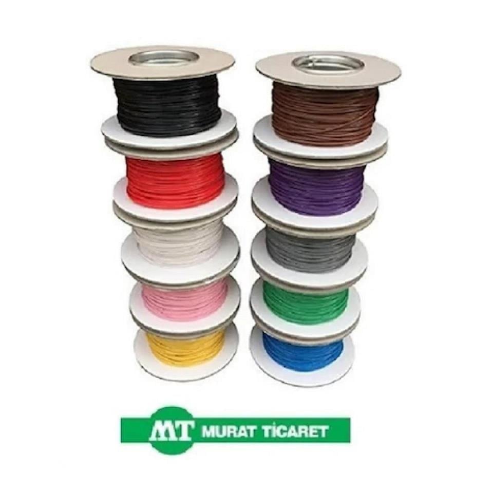 MURAT 2 MM TESİSAT KABLOSU (KALAYLI) (SARI) (1 MT)