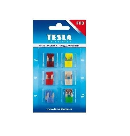 TESLA MİNİ BIÇAK SİGORTA KARIŞIK (7.5 A*10 A*15 A*20 A*25 A*30 A) (12 AD) (11*16 MM)