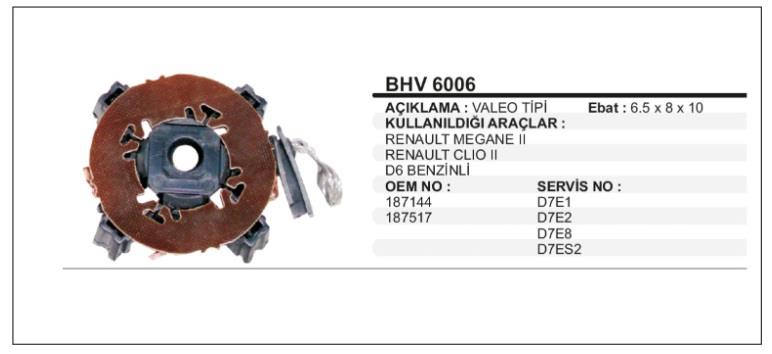 MARŞ KÖMÜR YUVASI VALEO TİPİ D7 CITROEN-DACIA-FIAT-LANCIA-MERCEDES-PEUGEOT-RENAULT-VW