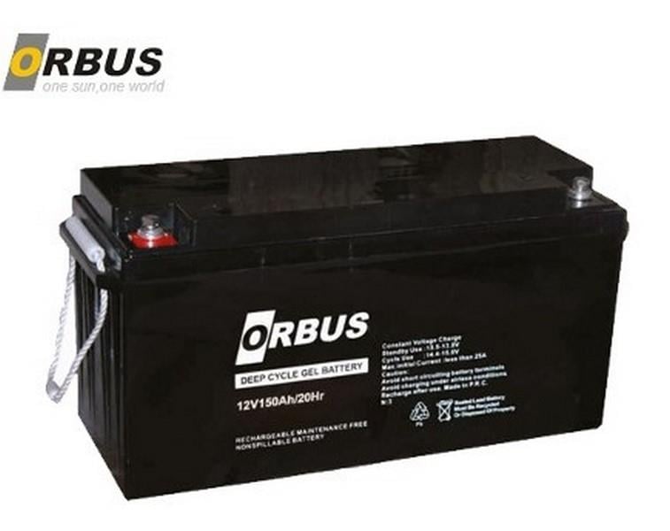 ORBUS 12V 150 AH JEL AKÜ  (500*260*196) (44 KG) KOREA