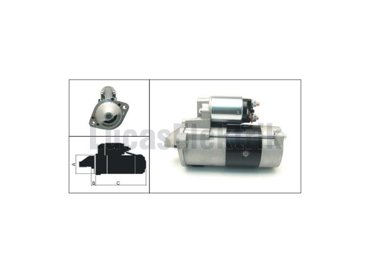 LUCAS 12V MARŞ MOTORU 10 DİŞ 2.2 KW MITSUBISHI L300 (DİŞLİ GERİDE)