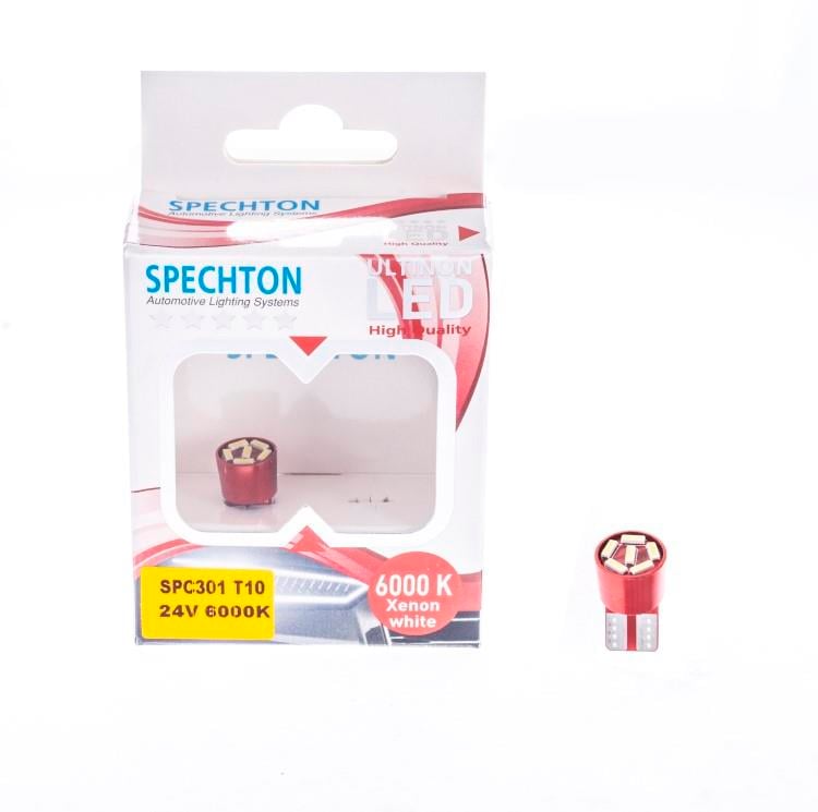 SPECHTON 24V DİPSİZ AMPUL LED T10 (6 LEDLİ) BEYAZ CB (2 AD)