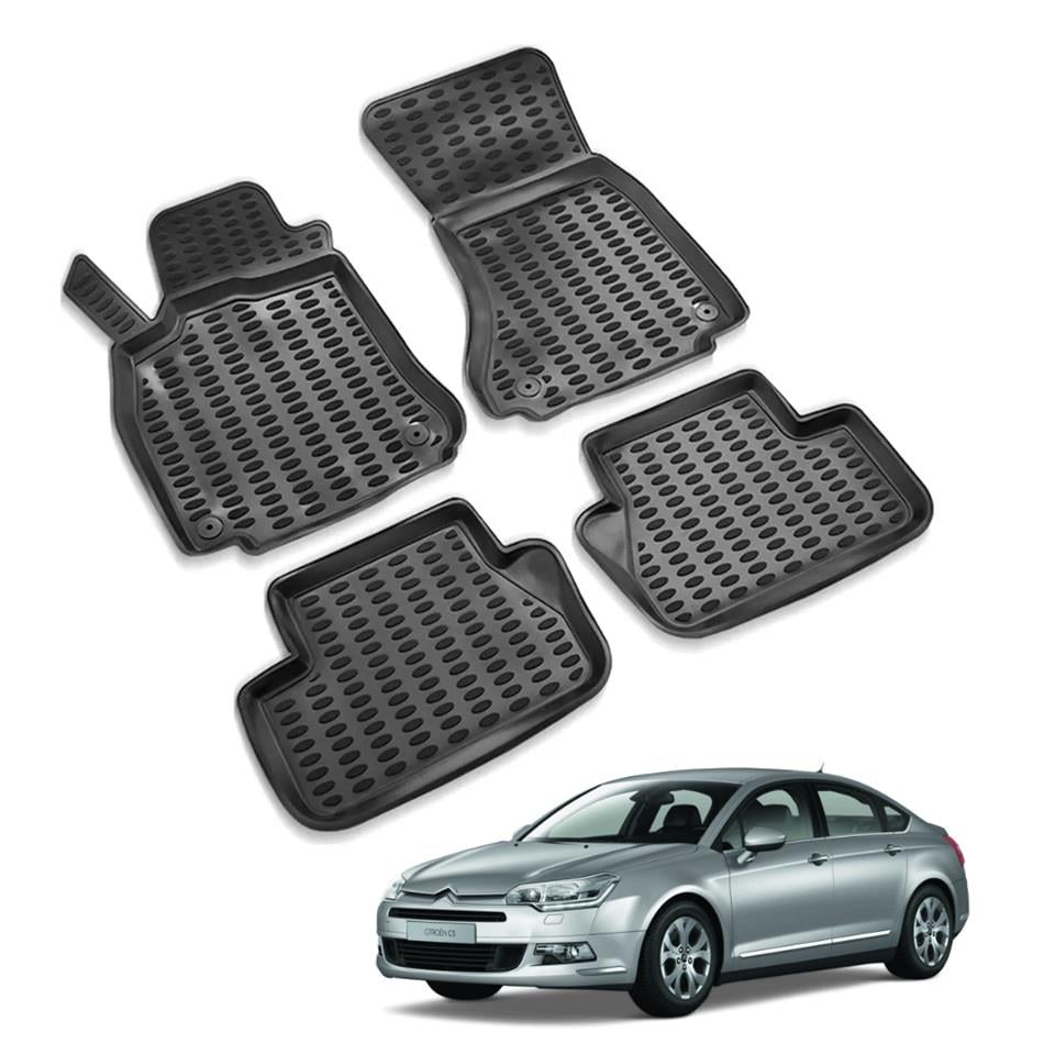 3D ARAÇ PASPASI (SİYAH) (4 PARÇA) CITROEN C5