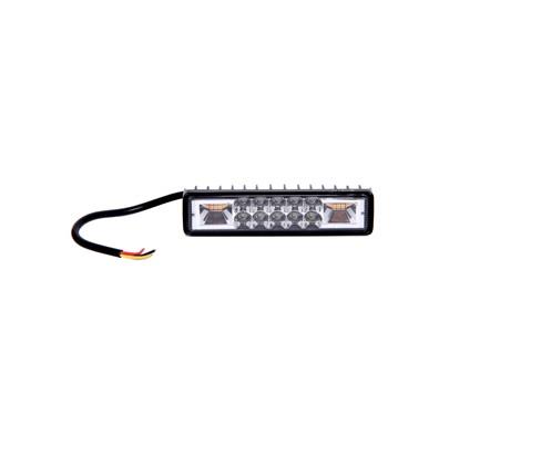 12-30V GÜNDÜZ SÜRÜŞ LEDİ (10 LEDLİ) SARI ÇAKARLI (SİNYALLİ) (GÜNDÜZ SÜRÜŞ LAMBASI) (148*35 MM)
