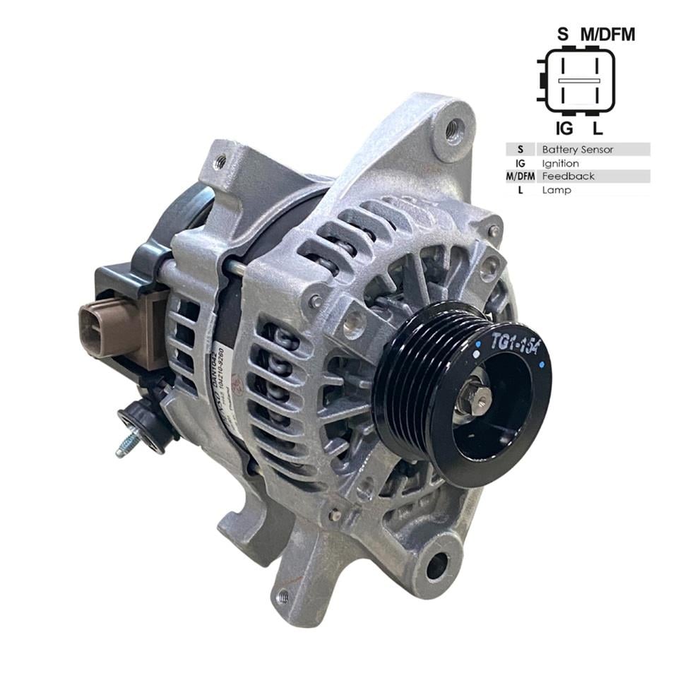 DENSO 12V ALTERNATÖR DİNAMO 80 A (4 FİŞ) (S-M/DFM-IG-L) TOYOTA AURIS/COROLLA/URBAN CRUISER/YARIS