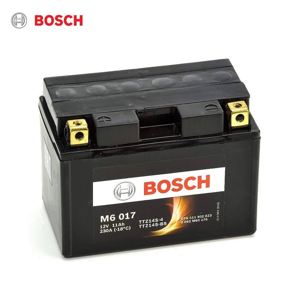 BOSCH 12V 11 AH MOTOSİKLET AKÜSÜ 230 A (EN) (150*87*110) (YTZ14S)