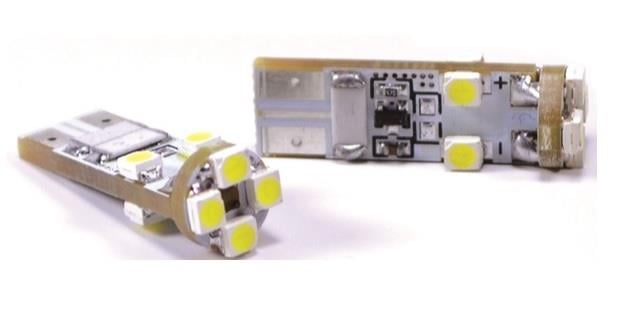 12V DİPSİZ AMPUL T10 (8 LEDLİ) BEYAZ CB (2 AD)