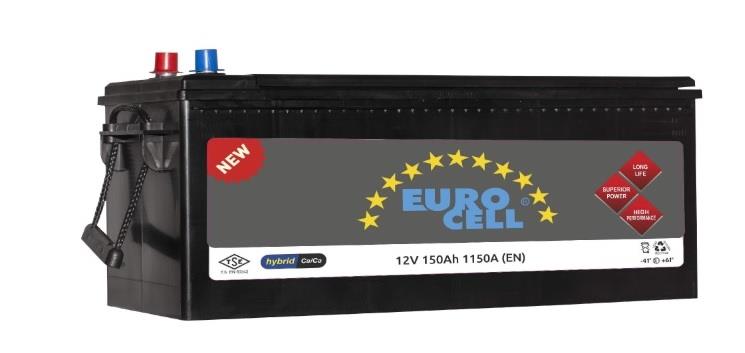 EUROCELL 12V 150 AH AKÜ 1150 A (EN) (513*222*223)