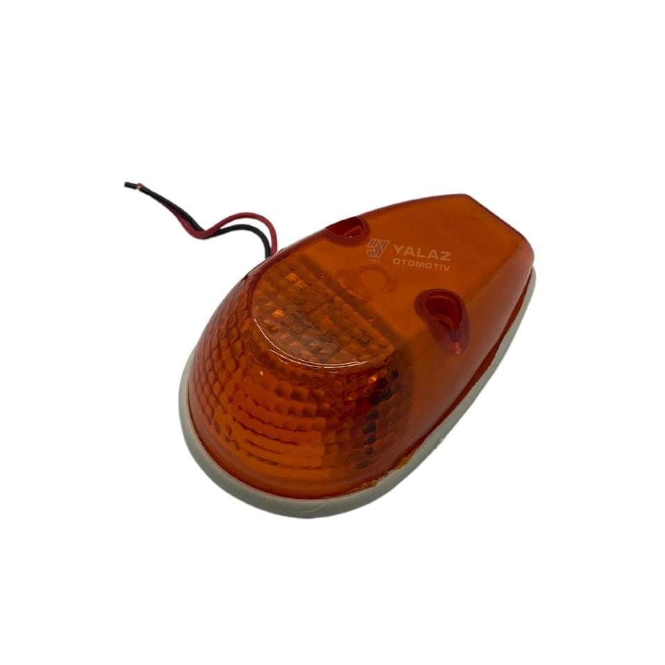 24V MİNİ KABİN KAŞ TEPE LAMBASI 4-LEDLİ UNIVERSAL SARI (90*54 MM)