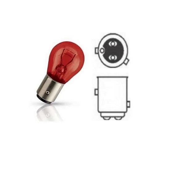 12V 1016 AMPUL 21/5W (ŞAŞI YAKIN TIRNAK) (KIRMIZI)