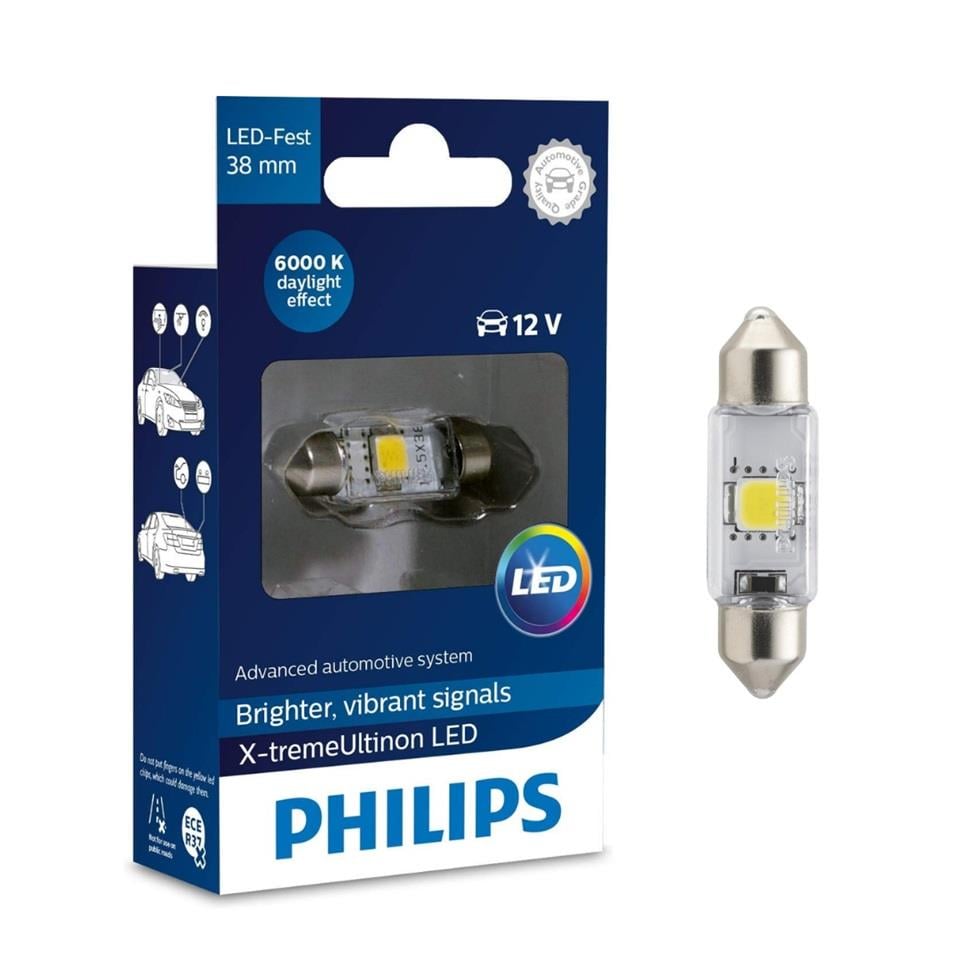 PHILIPS 12V SOFİT AMPUL TEK LEDLİ 6000K (38 MM) (1 AD)