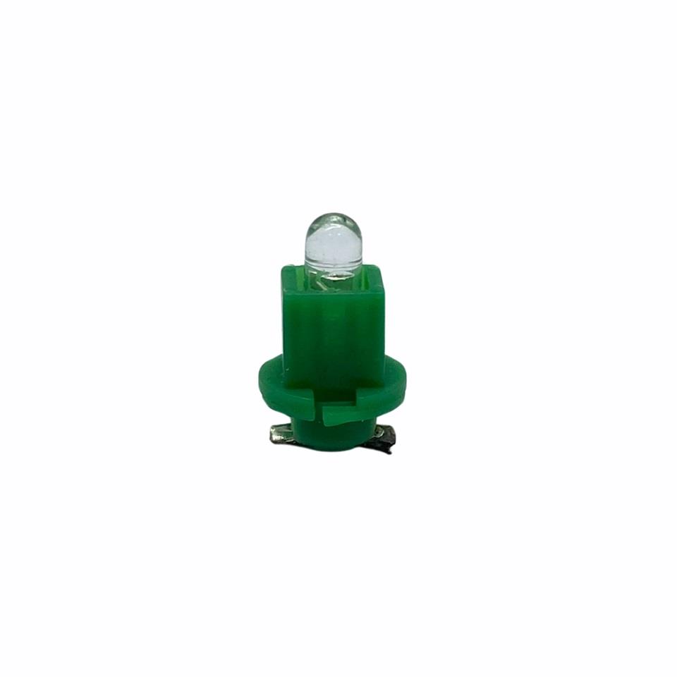 12V DUYLU GÖSTERGE AMPULÜ DİPSİZ 1.2 W YEŞİL (ARKADAN TIRNAK)