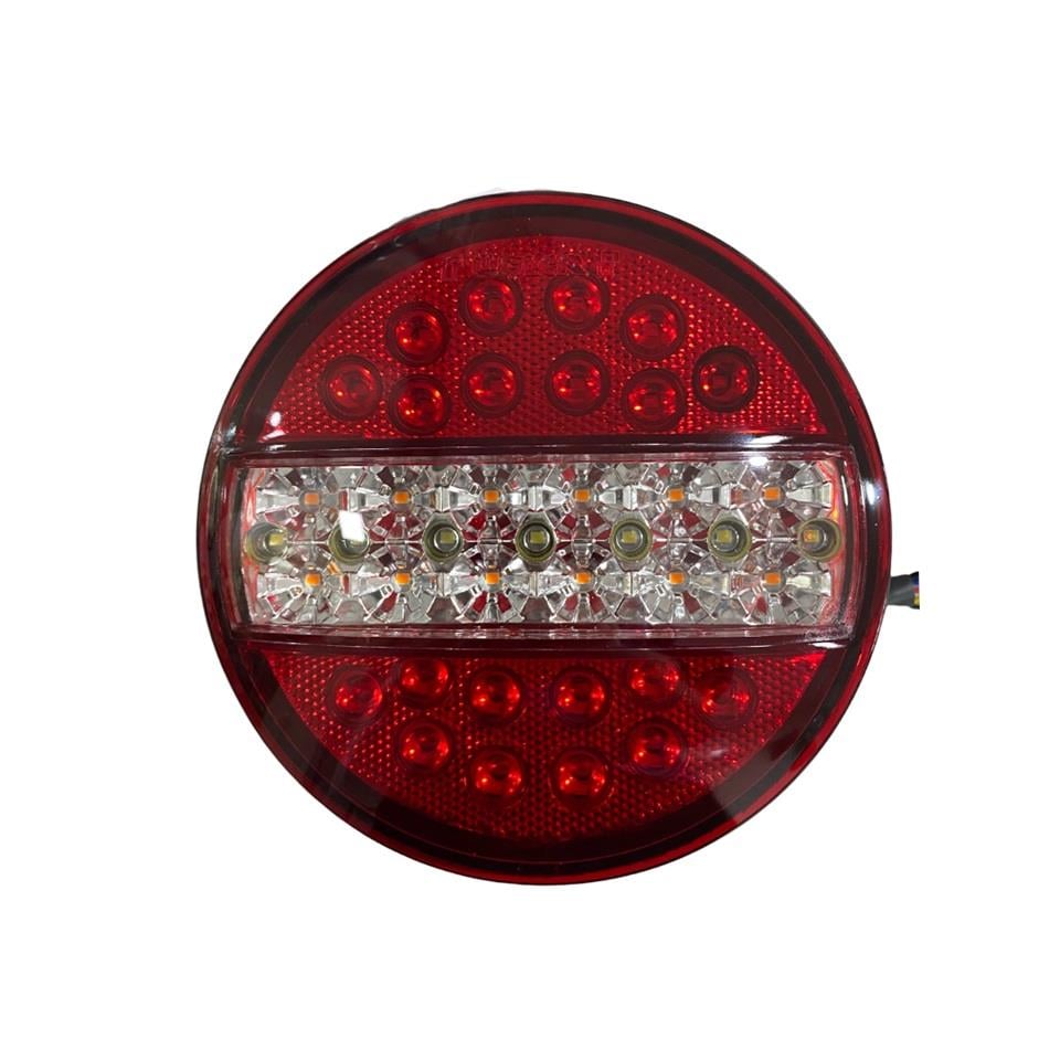 24V STOP LAMBASI YUVARLAK (LEDLİ) (4 FONKSİYONLU) (140*60 MM)